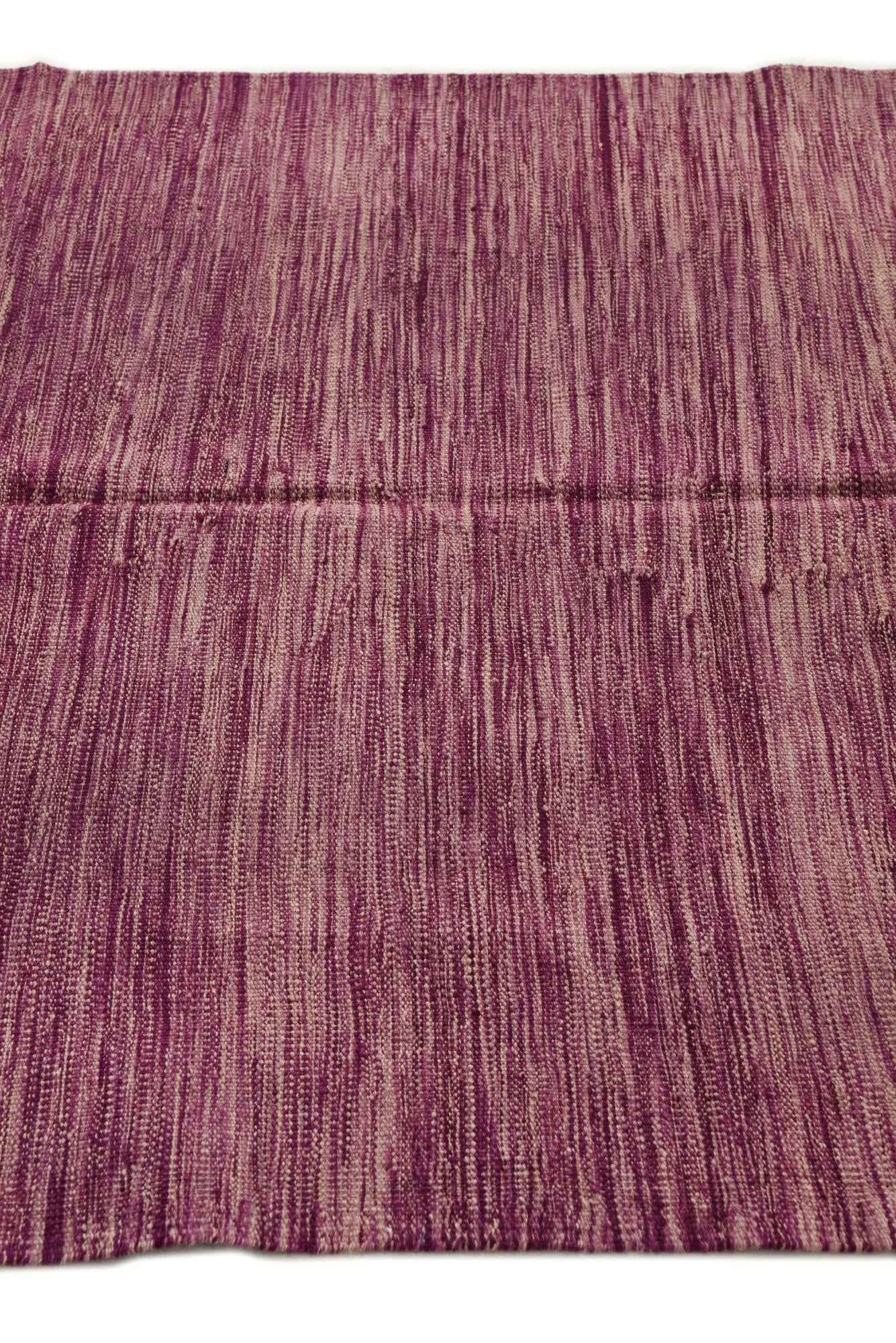 3' 11 x 5' 8 Hand Woven Kilim Modern Wool Rug