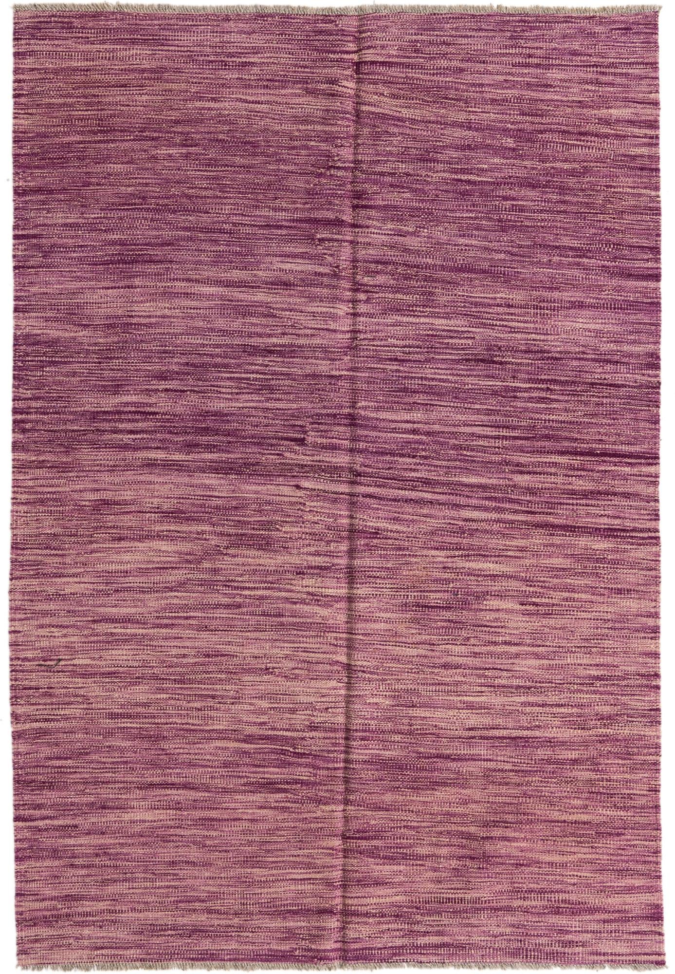 3' 11 x 5' 8 Hand Woven Kilim Modern Wool Rug