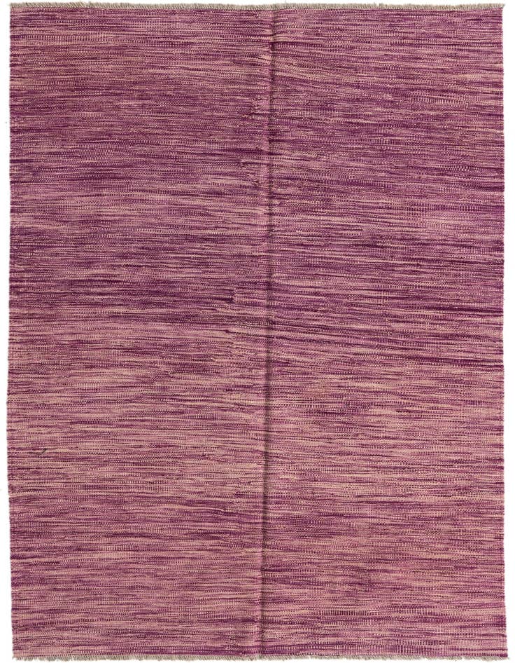 Detail image of 3' 11 x 5' 8 Hand Woven Kilim Modern Wool Rug