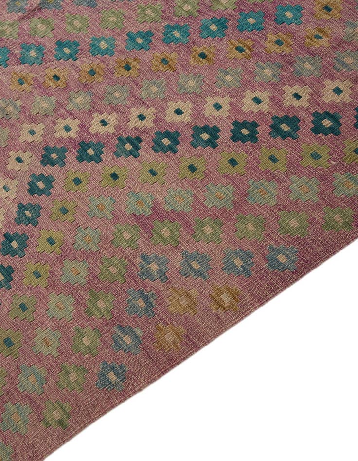 Detail image of 8' 6 x 9' 7  Hand Woven Kilim Modern Wool Rug