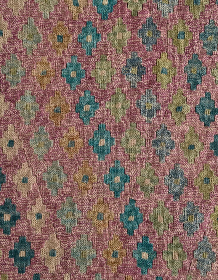 Detail image of 8' 6 x 9' 7  Hand Woven Kilim Modern Wool Rug