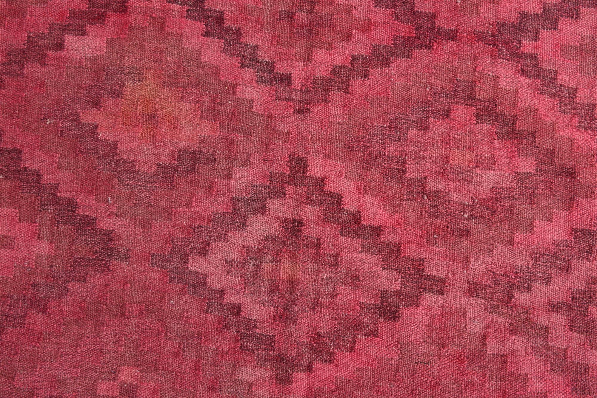 6' 2 x 9' 6 Hand Woven Kilim Modern Wool Rug