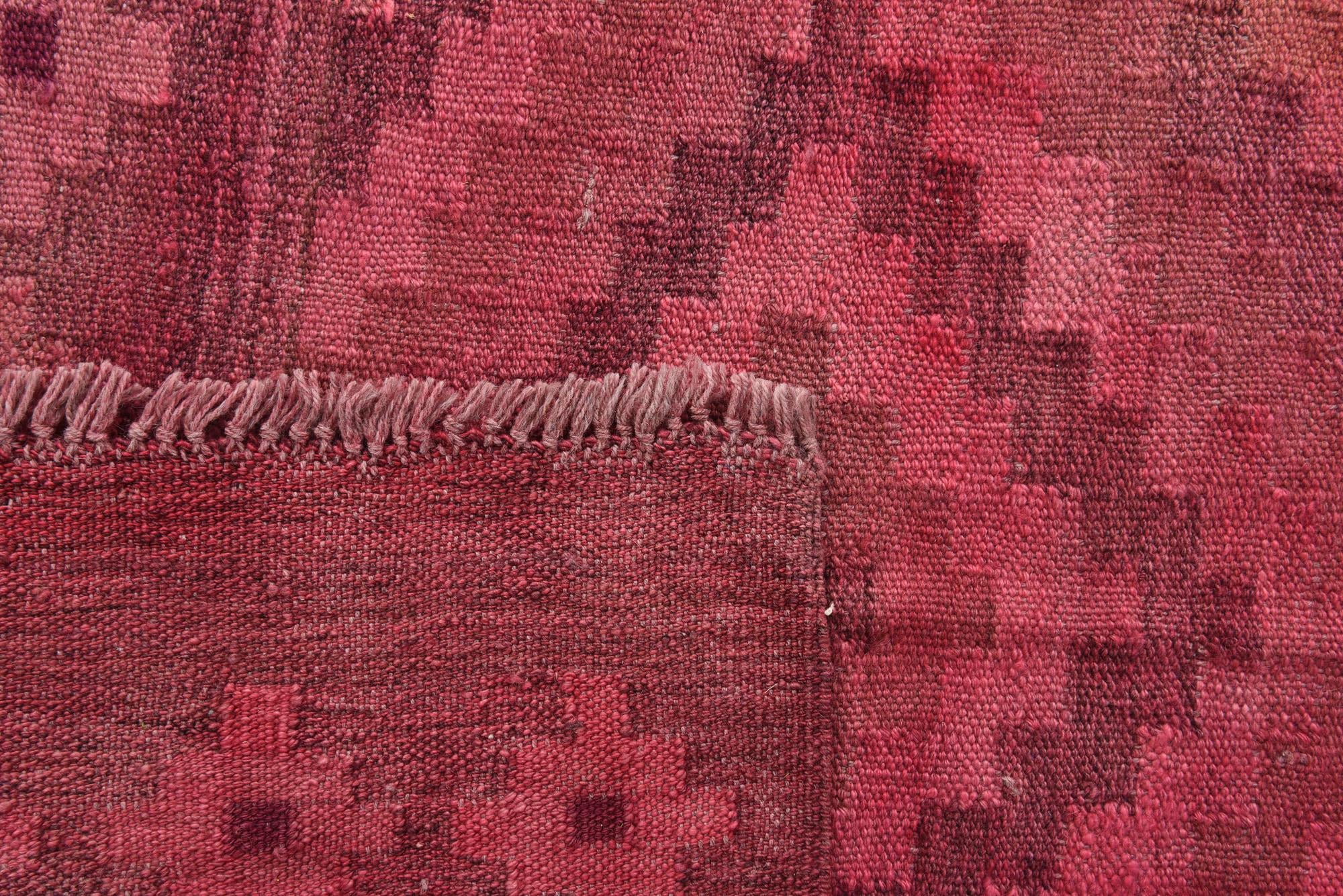 6' 2 x 9' 6 Hand Woven Kilim Modern Wool Rug
