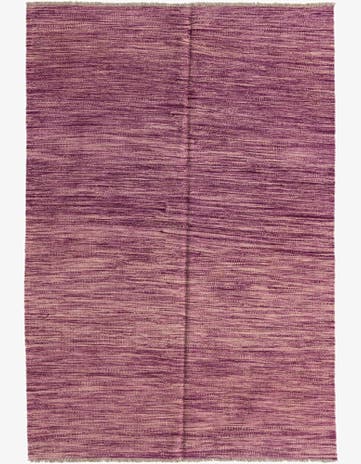 3' 11 x 5' 8 Hand Woven Kilim Modern Wool Rug