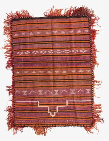 2' 9 x 3' 10 Hand Woven Kilim Modern Wool Rug