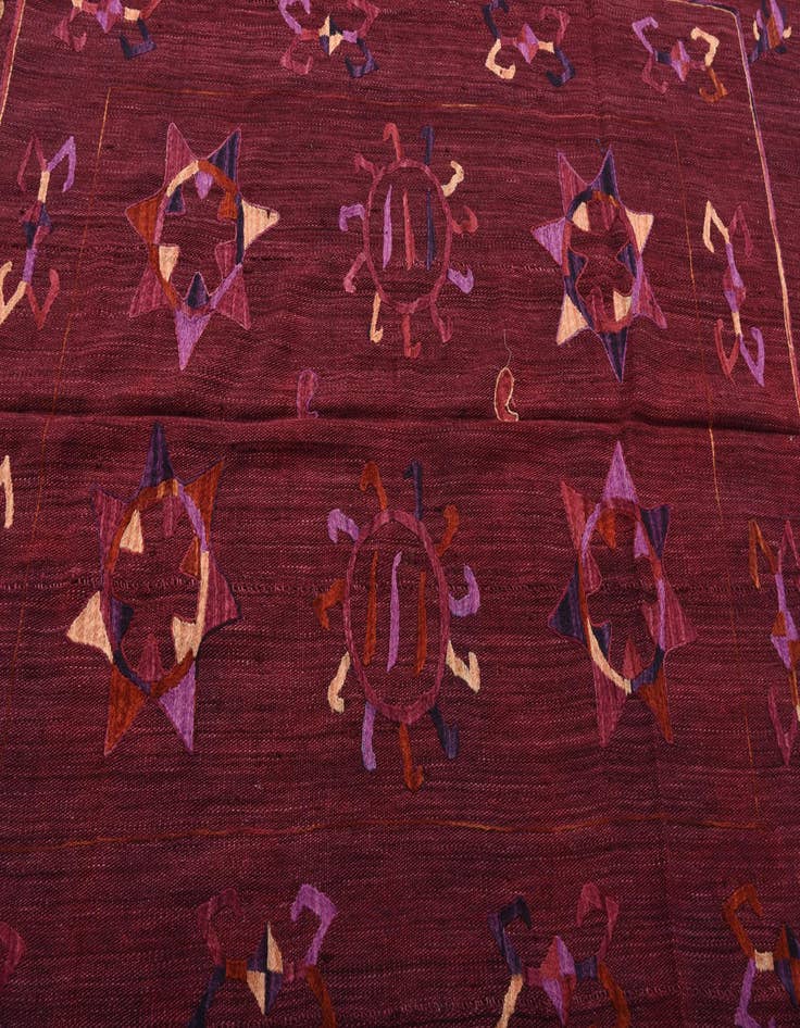 Detail image of 5' 9 x 6' 10  Hand Woven Kilim Suzani Wool Rug