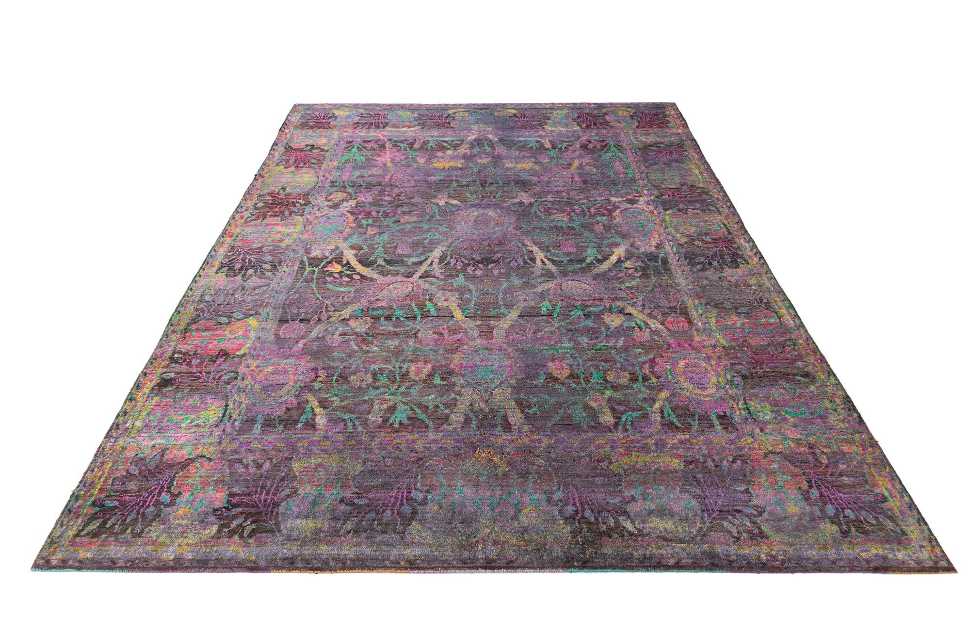 7' 11 x 11' 3 Hand Knotted Kundan Rug