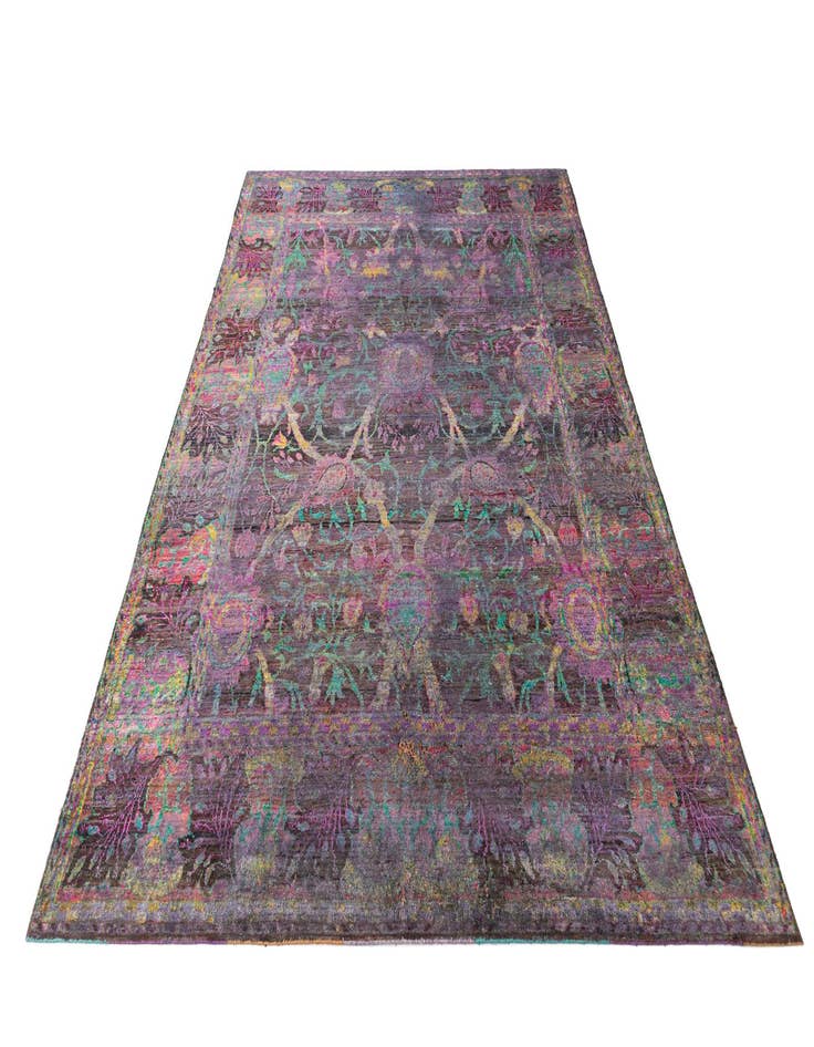 Detail image of 7' 11 x 11' 3  Hand Knotted Kundan Rug