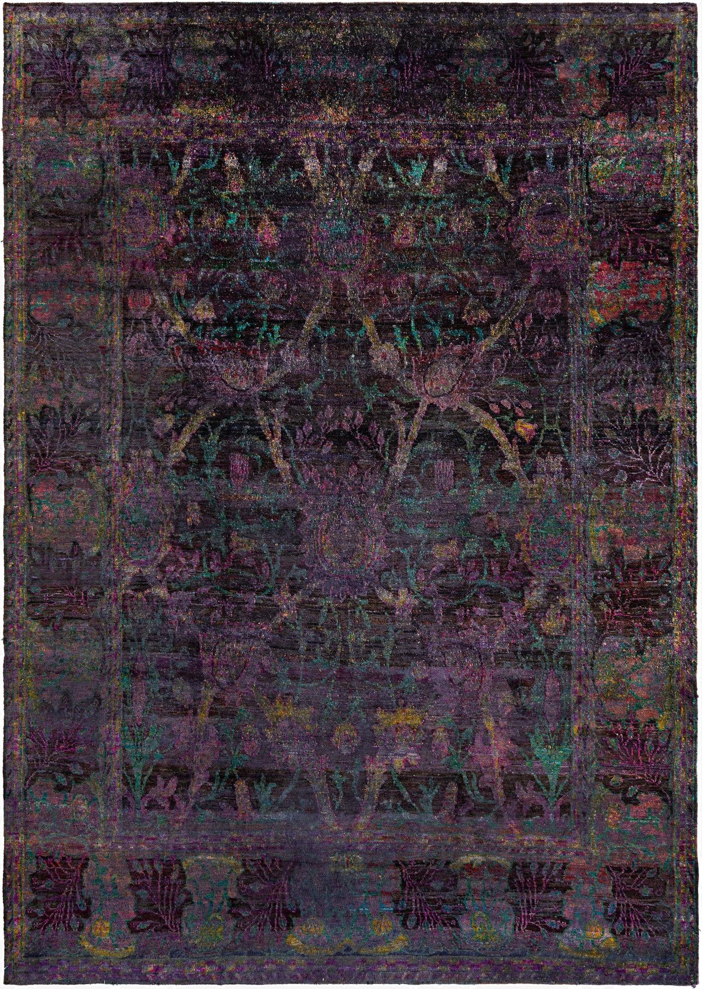 7' 11 x 11' 3  Hand Knotted Kundan Rug