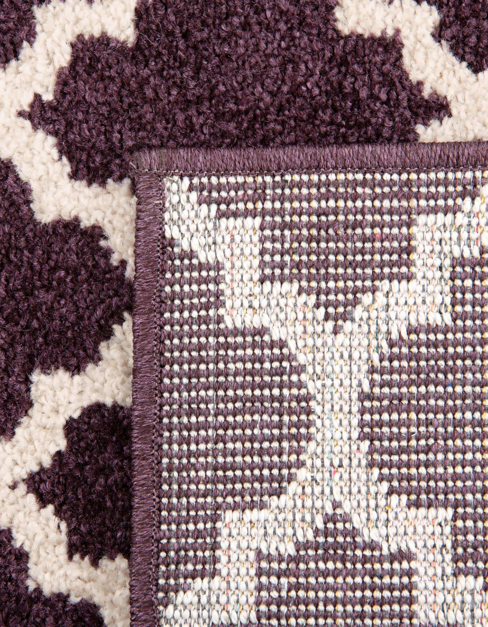 Custom Purple Lattice Rug