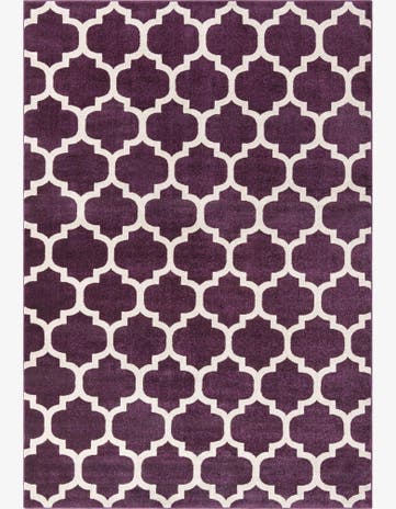 Purple Lattice Rug