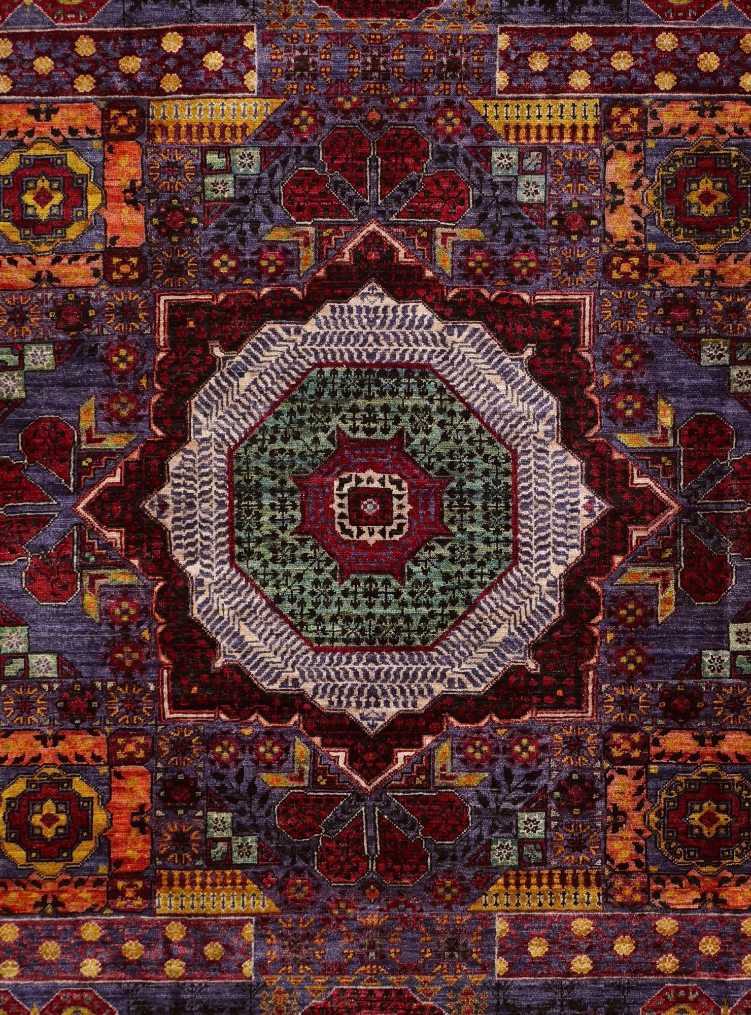 6' 3 x 8' 11 Hand Knotted Mamluk Ziegler Rug