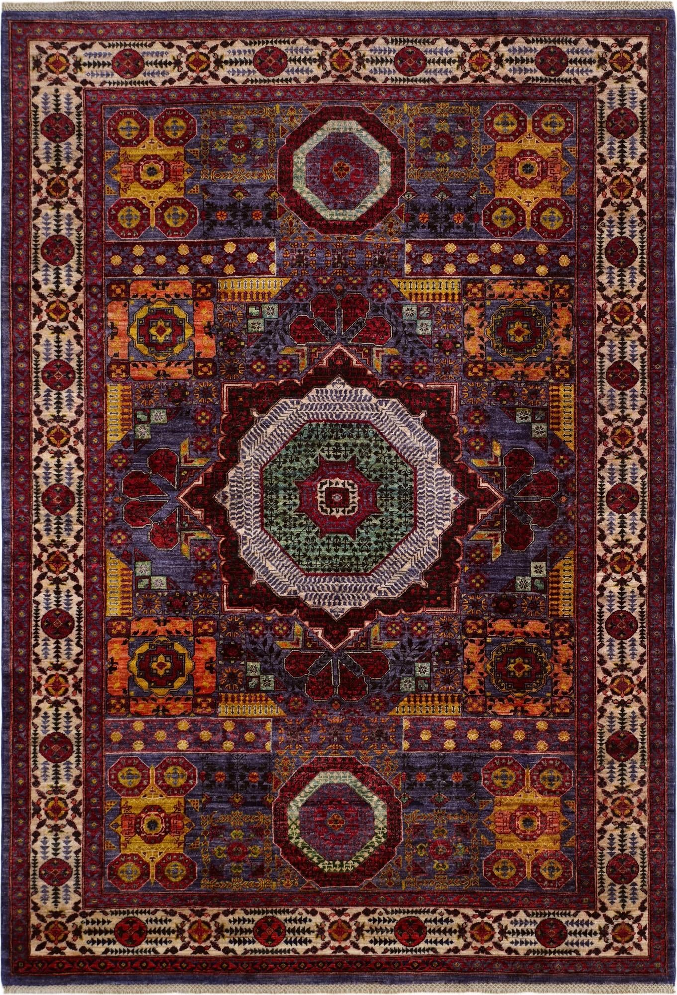 6' 3 x 8' 11 Hand Knotted Mamluk Ziegler Rug