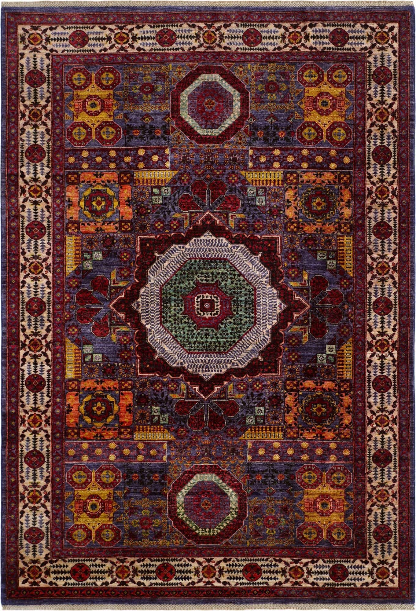 6' 3 x 8' 11 Hand Knotted Mamluk Ziegler Rug