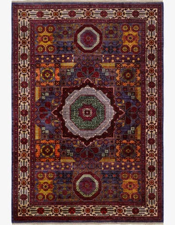 6' 3 x 8' 11 Hand Knotted Mamluk Ziegler Rug