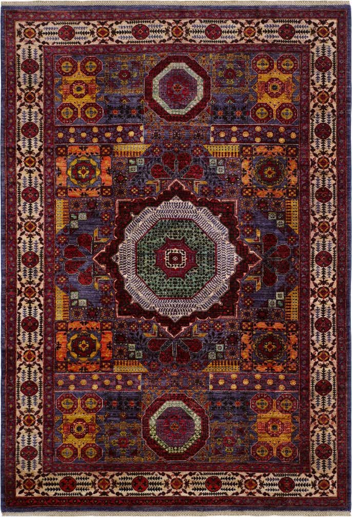 6' 3 x 8' 11 Hand Knotted Mamluk Ziegler Rug