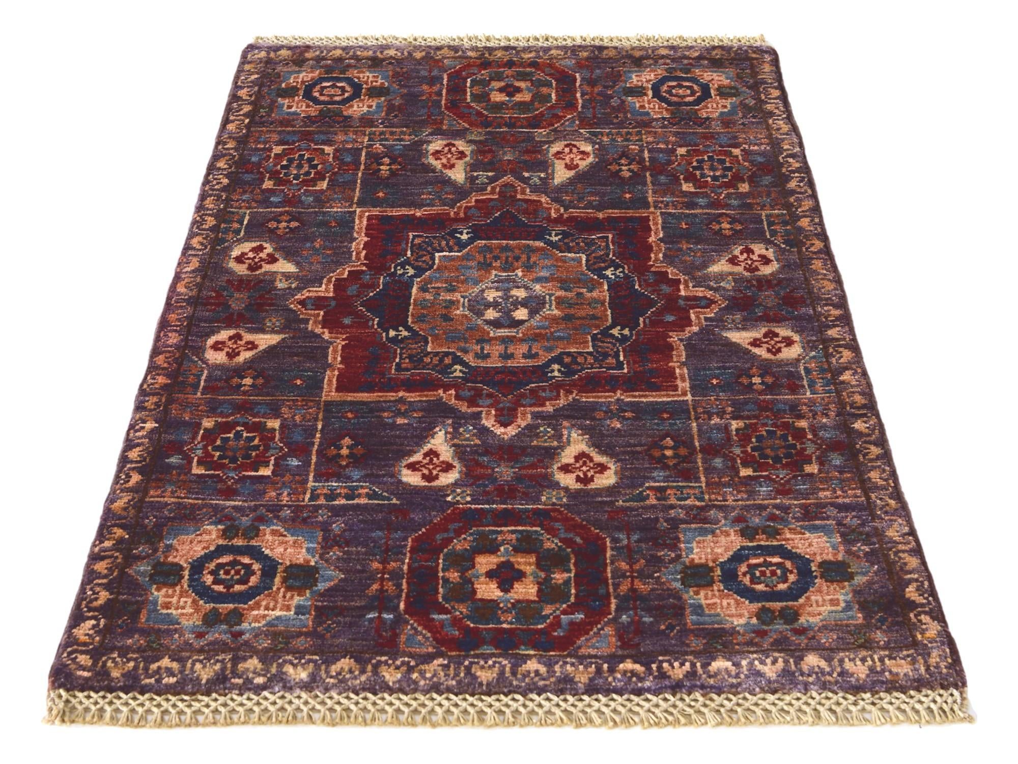 2' x 3' 2 Hand Knotted Mamluk Ziegler Rug