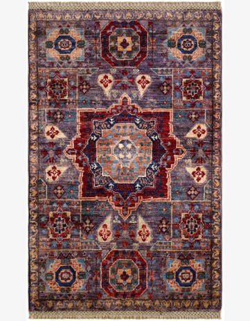 2' x 3' 2 Hand Knotted Mamluk Ziegler Rug