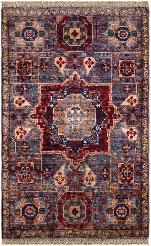 2' x 3' 2 Hand Knotted Mamluk Ziegler Rug