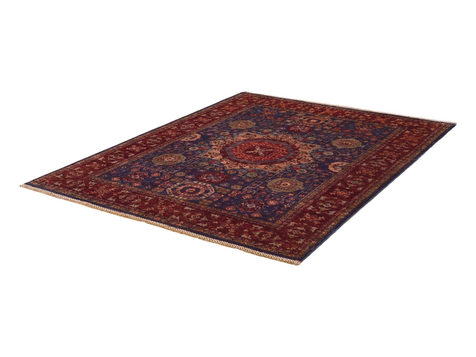 5' 1 x 6' 8 Hand Knotted Mamluk Ziegler Rug