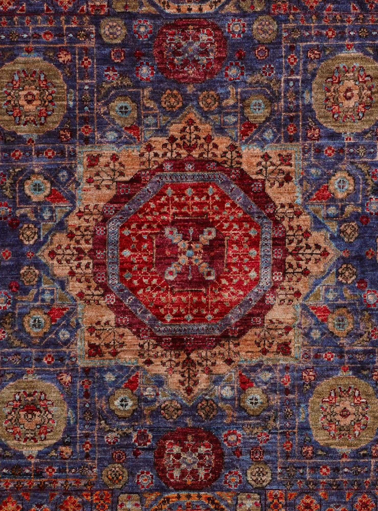 5' 1 x 6' 8 Hand Knotted Mamluk Ziegler Rug