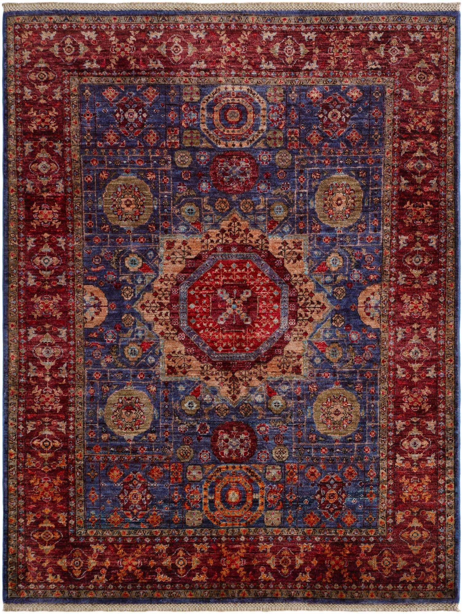 5' 1 x 6' 8 Hand Knotted Mamluk Ziegler Rug