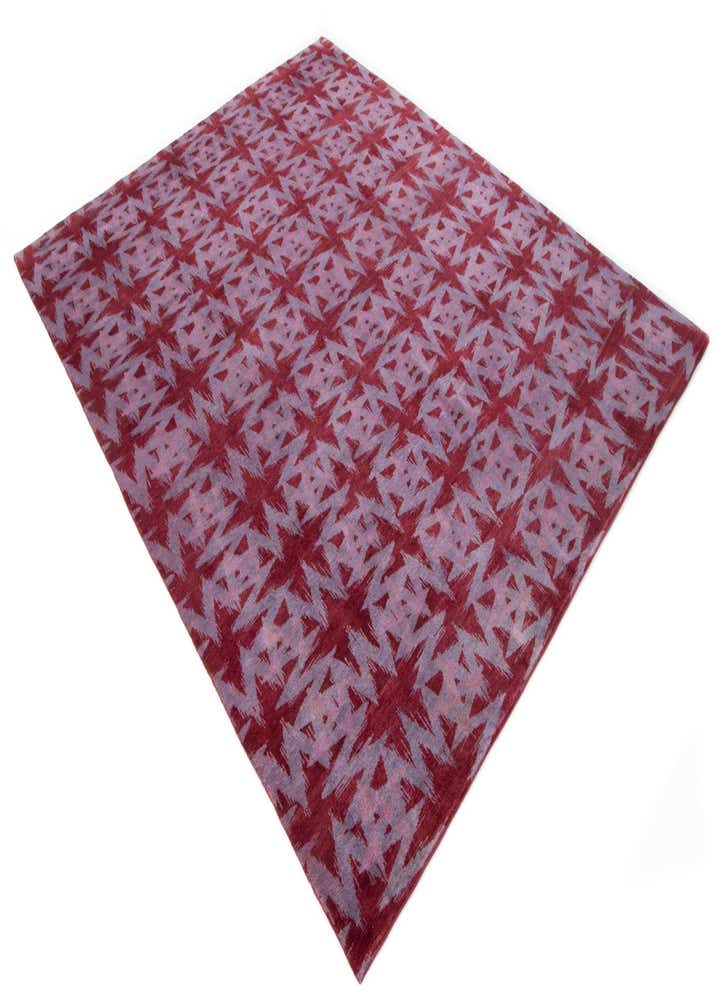 8' x 9' 11 Hand Knotted Modern Manshu Wool Rug