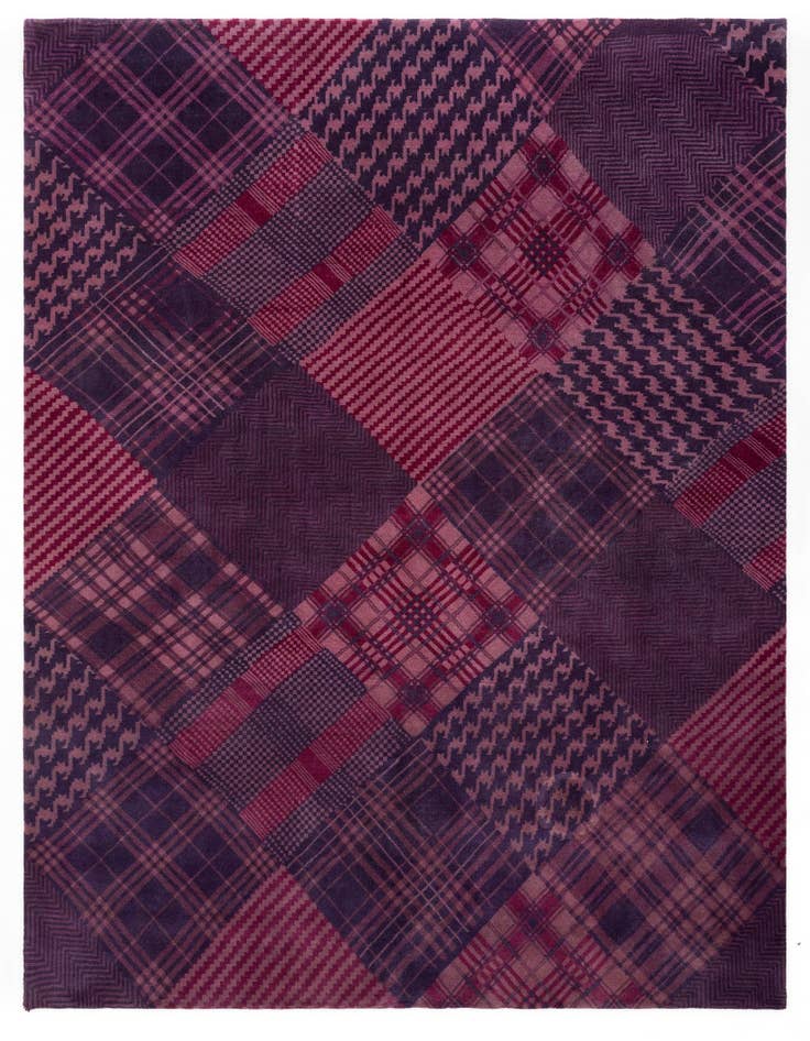 Detail image of 8' x 9' 9 Modern Manshu Wool Rug