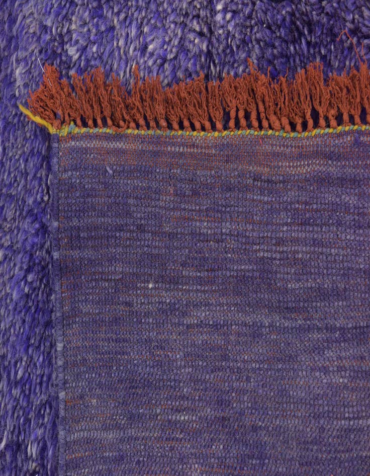 Detail image of 6' x 10' 8  Hand Knotted Moroccan Wool Rug