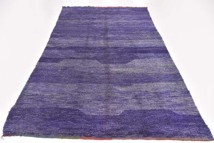 6' x 10' 8 Hand Knotted Moroccan Wool Rug