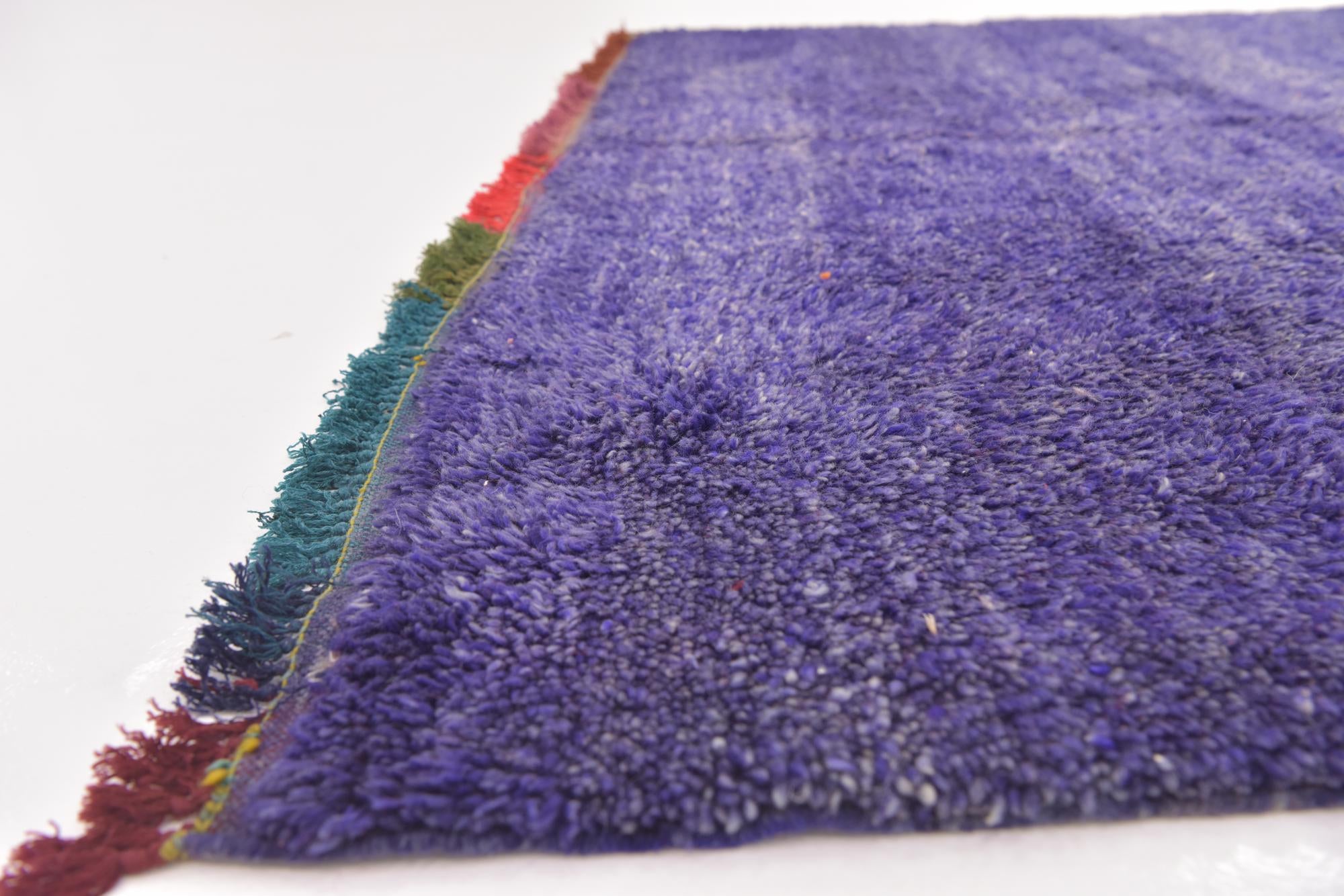 6' x 10' 8 Hand Knotted Moroccan Wool Rug
