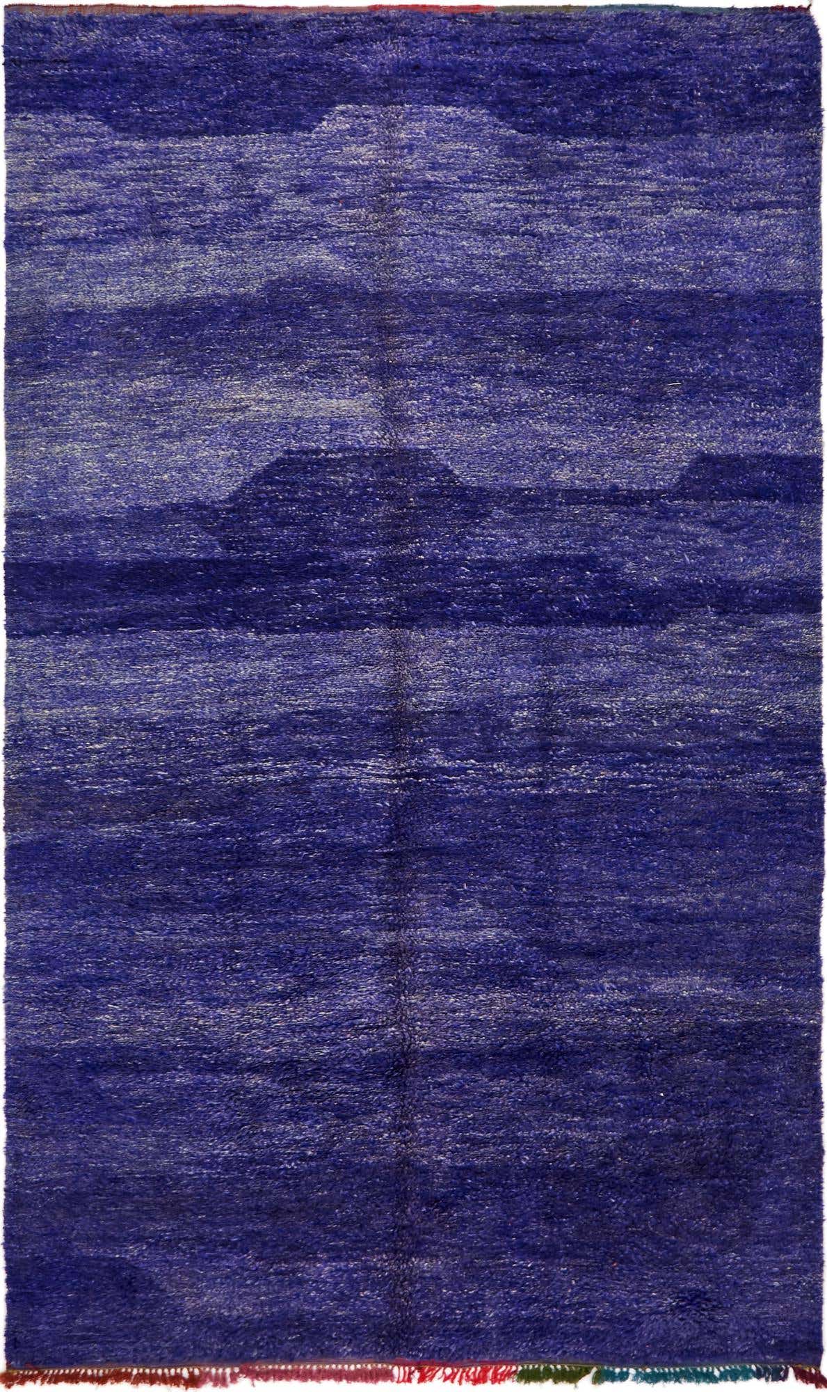 6' x 10' 8 Hand Knotted Moroccan Wool Rug