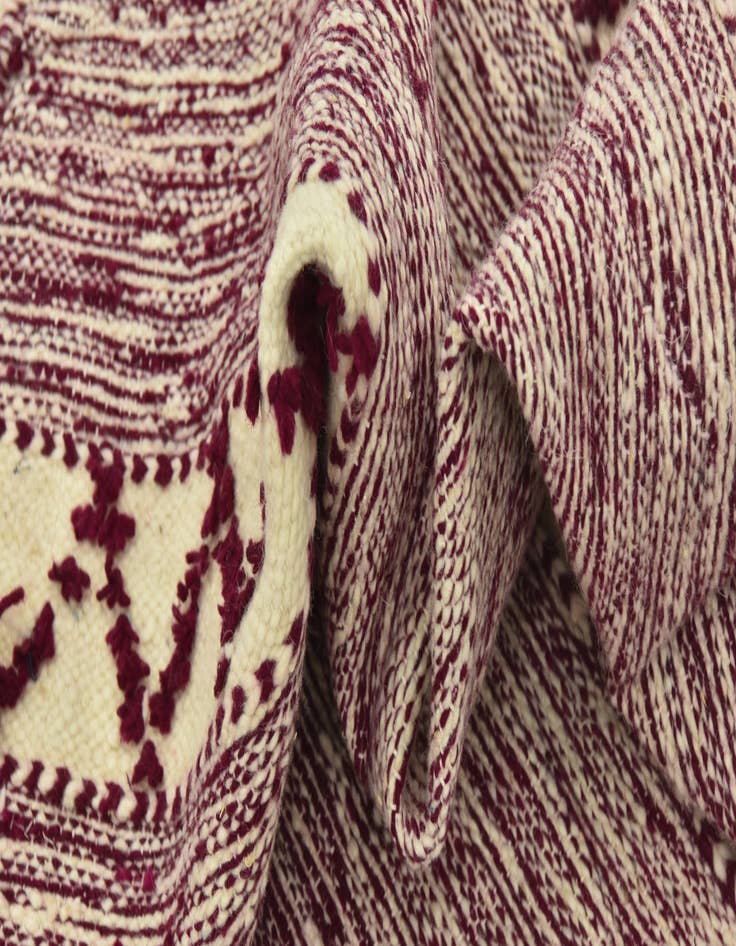 Detail image of 6' 2 x 10'  Hand Knotted Moroccan Wool Rug