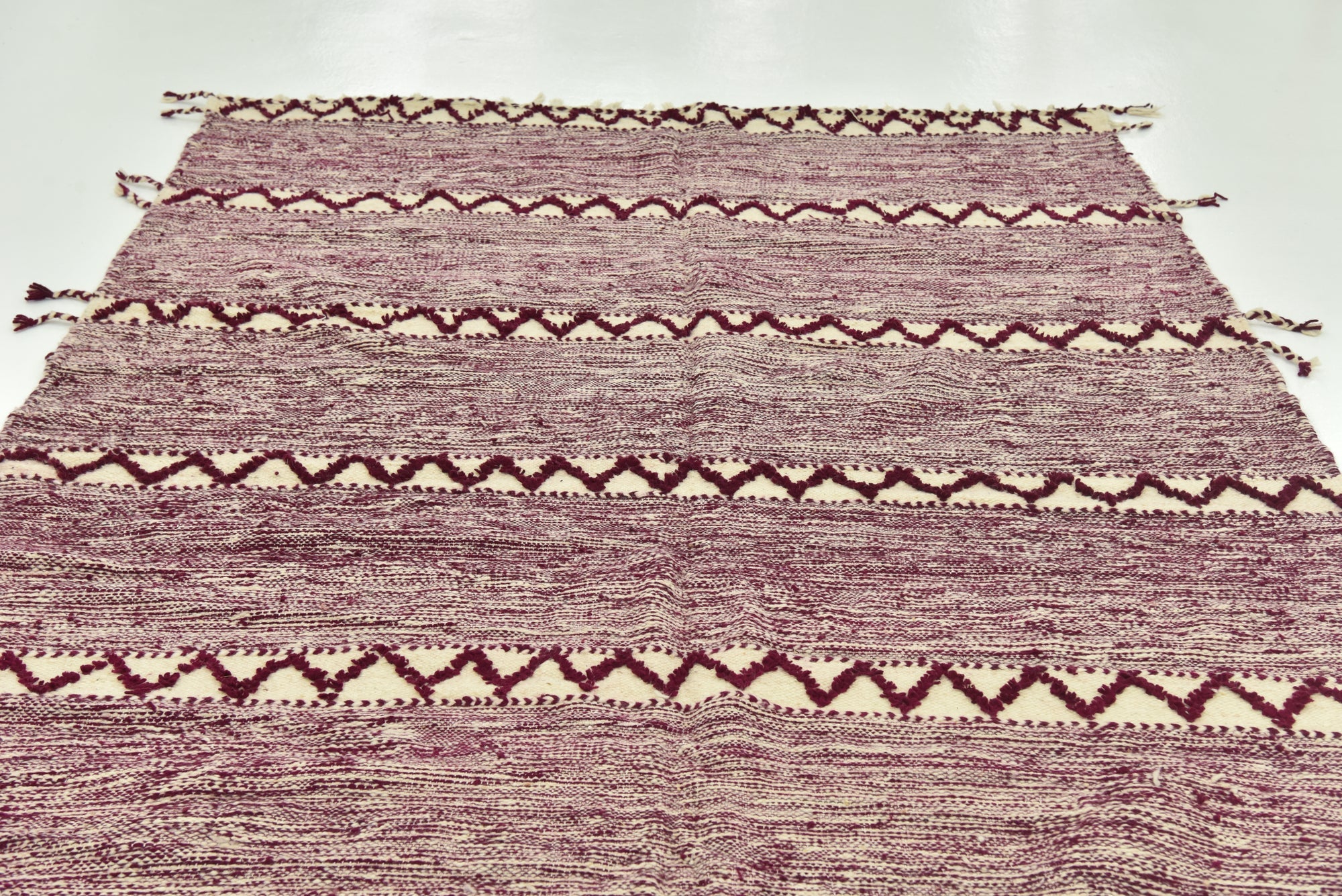 6' 2 x 10' Hand Knotted Moroccan Wool Rug