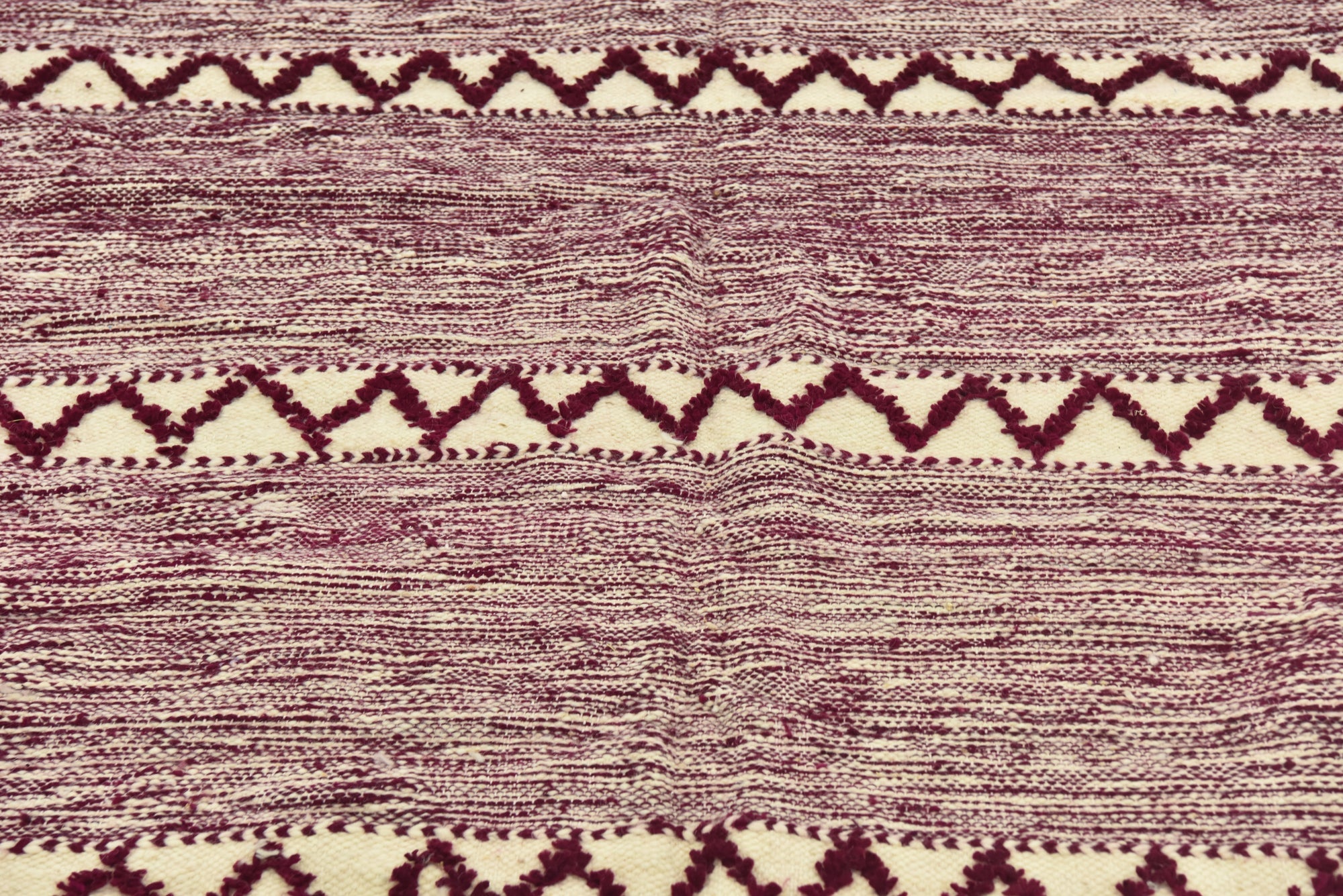 6' 2 x 10' Hand Knotted Moroccan Wool Rug