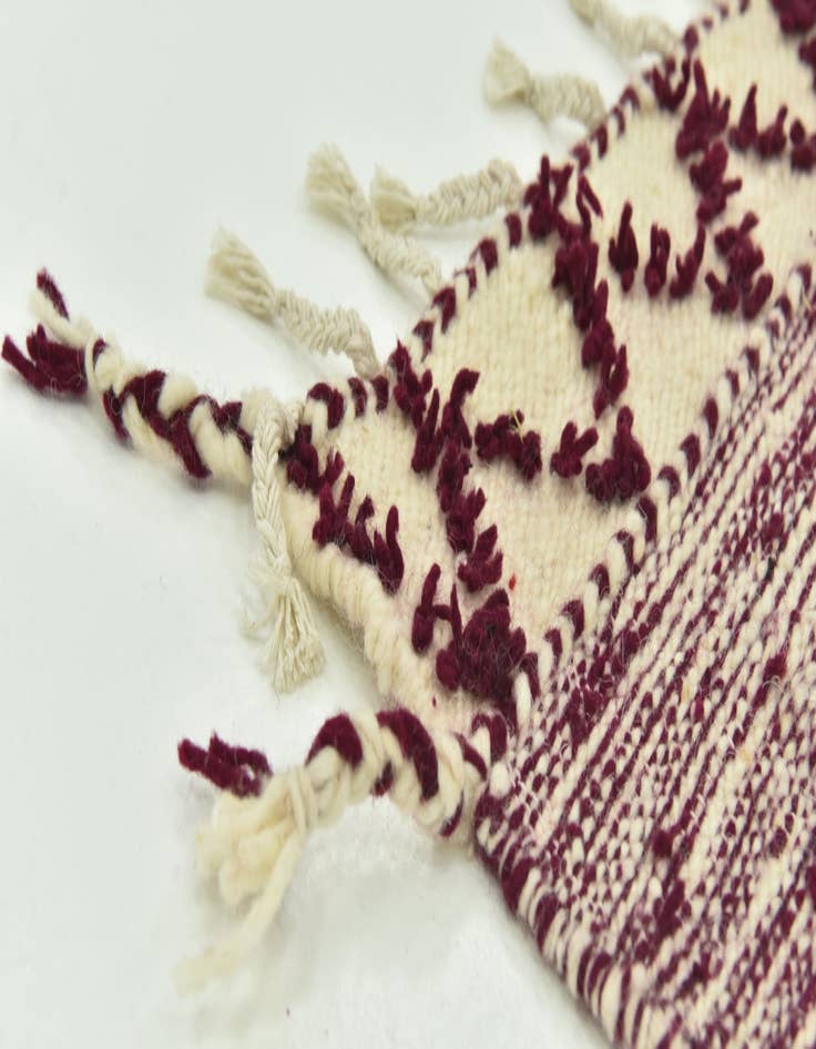 Detail image of 6' 2 x 10'  Hand Knotted Moroccan Wool Rug