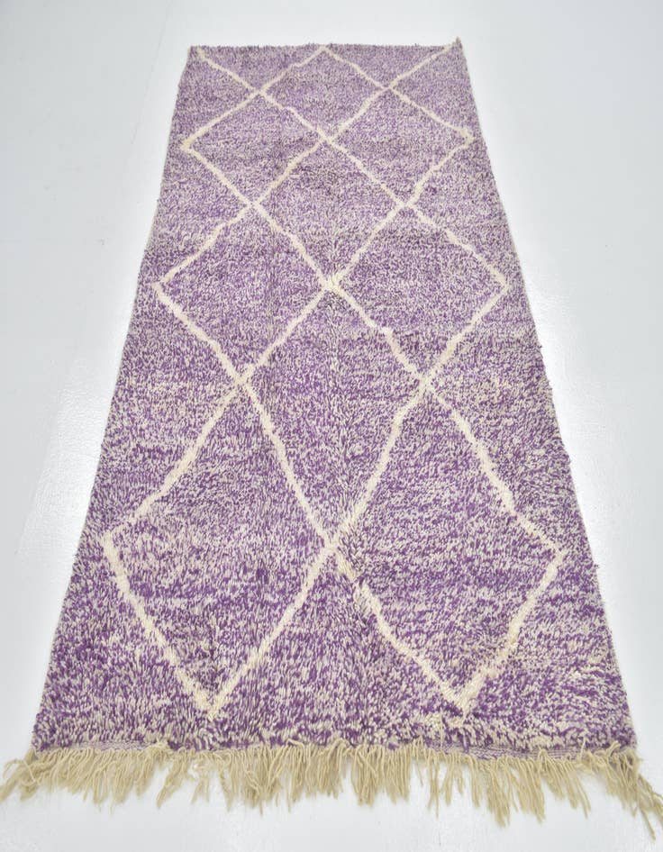 Detail image of 4' 10 x 8' 4  Hand Knotted Moroccan Wool Rug