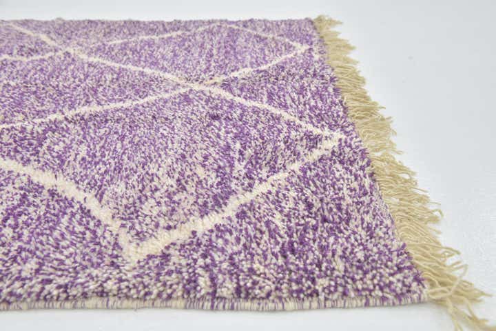 4' 10 x 8' 4 Hand Knotted Moroccan Wool Rug