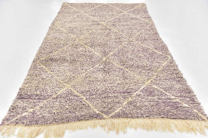 4' 10 x 8' 9 Hand Knotted Moroccan Wool Rug