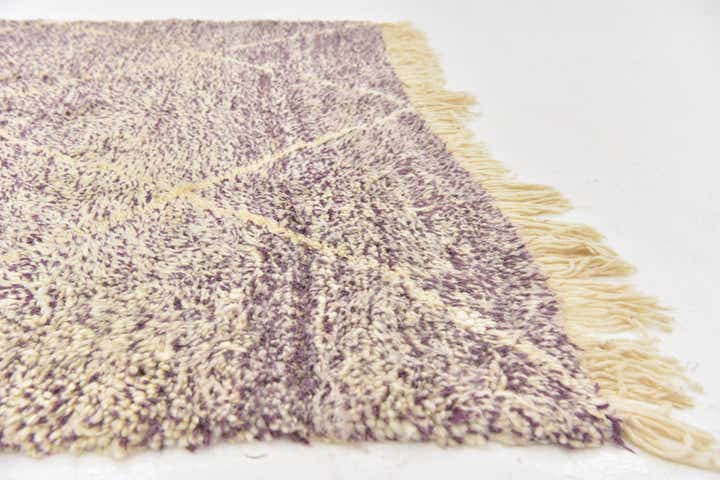 4' 10 x 8' 9 Hand Knotted Moroccan Wool Rug