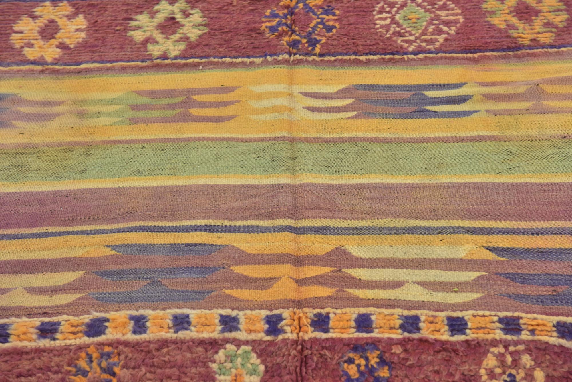 5' 8 x 10' 3 Hand Knotted Moroccan Wool Rug