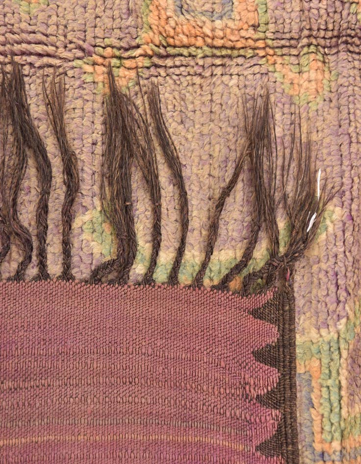 Detail image of 6' 3 x 11' 4  Hand Knotted Moroccan Wool Rug