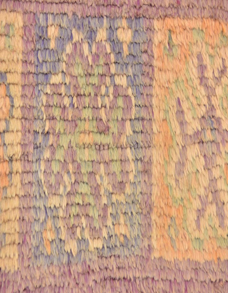 Detail image of 6' 3 x 11' 4  Hand Knotted Moroccan Wool Rug