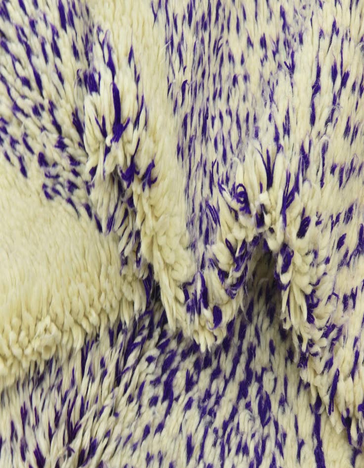 Detail image of 6' 8 x 9'  Hand Knotted Moroccan Wool Rug