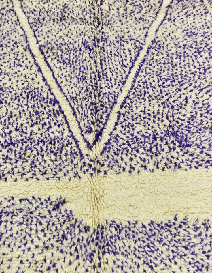 Detail image of 6' 8 x 9'  Hand Knotted Moroccan Wool Rug