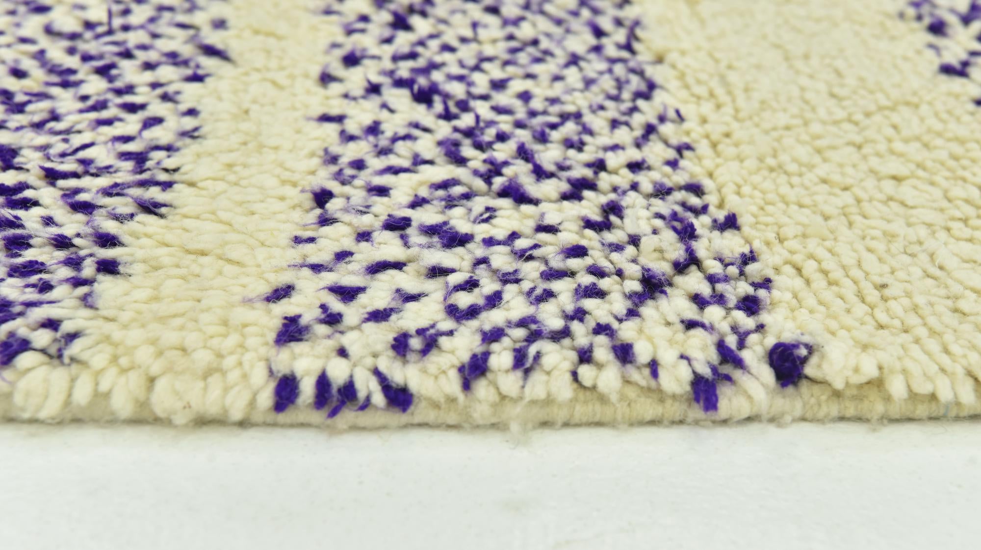6' 8 x 9' Hand Knotted Moroccan Wool Rug