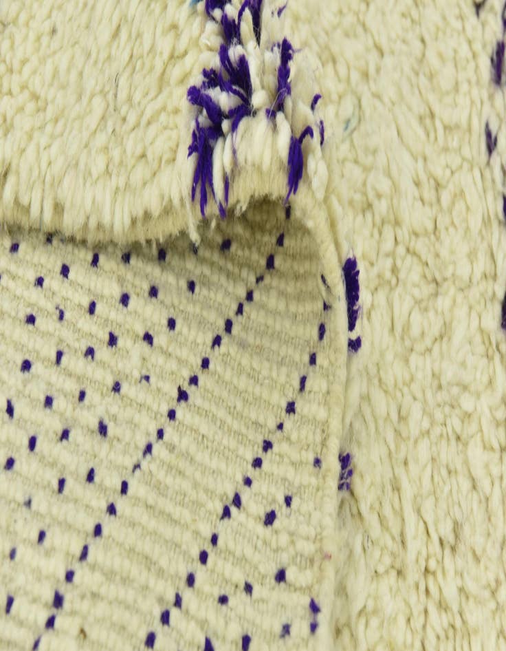 Detail image of 6' 8 x 9'  Hand Knotted Moroccan Wool Rug