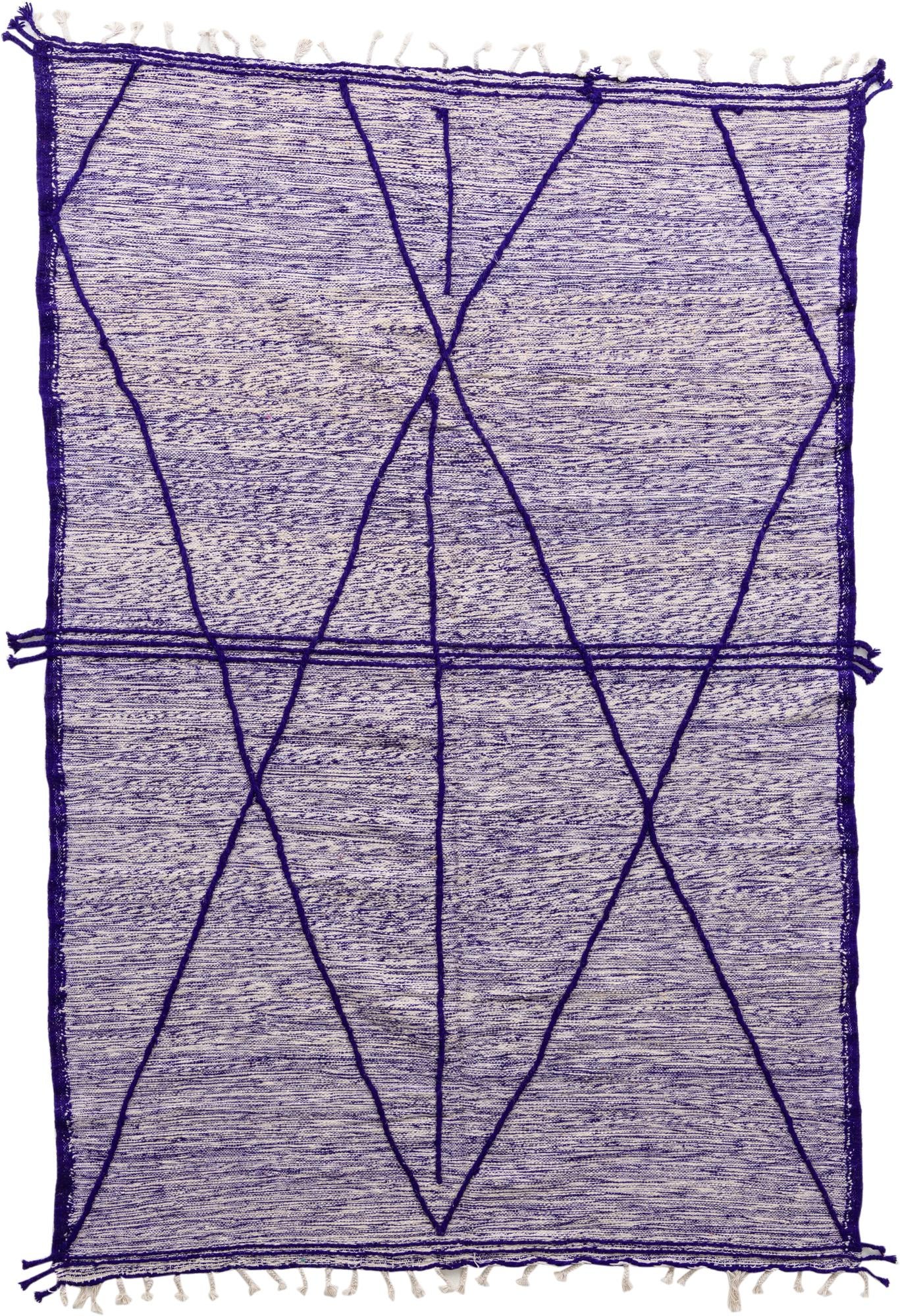6' 5 x 9' 6 Hand Knotted Moroccan Wool Rug