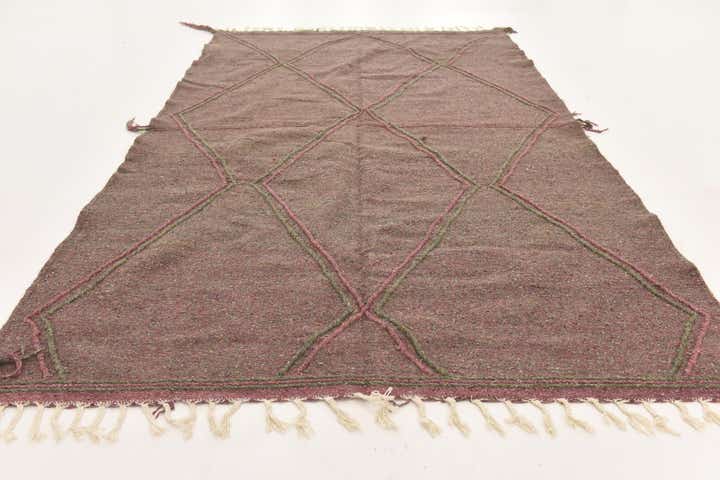 6' 5 x 10' 2 Hand Knotted Moroccan Wool Rug