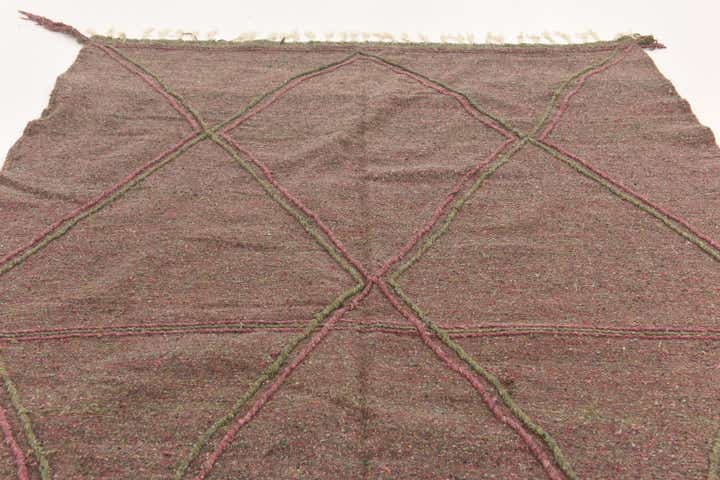 6' 5 x 10' 2 Hand Knotted Moroccan Wool Rug